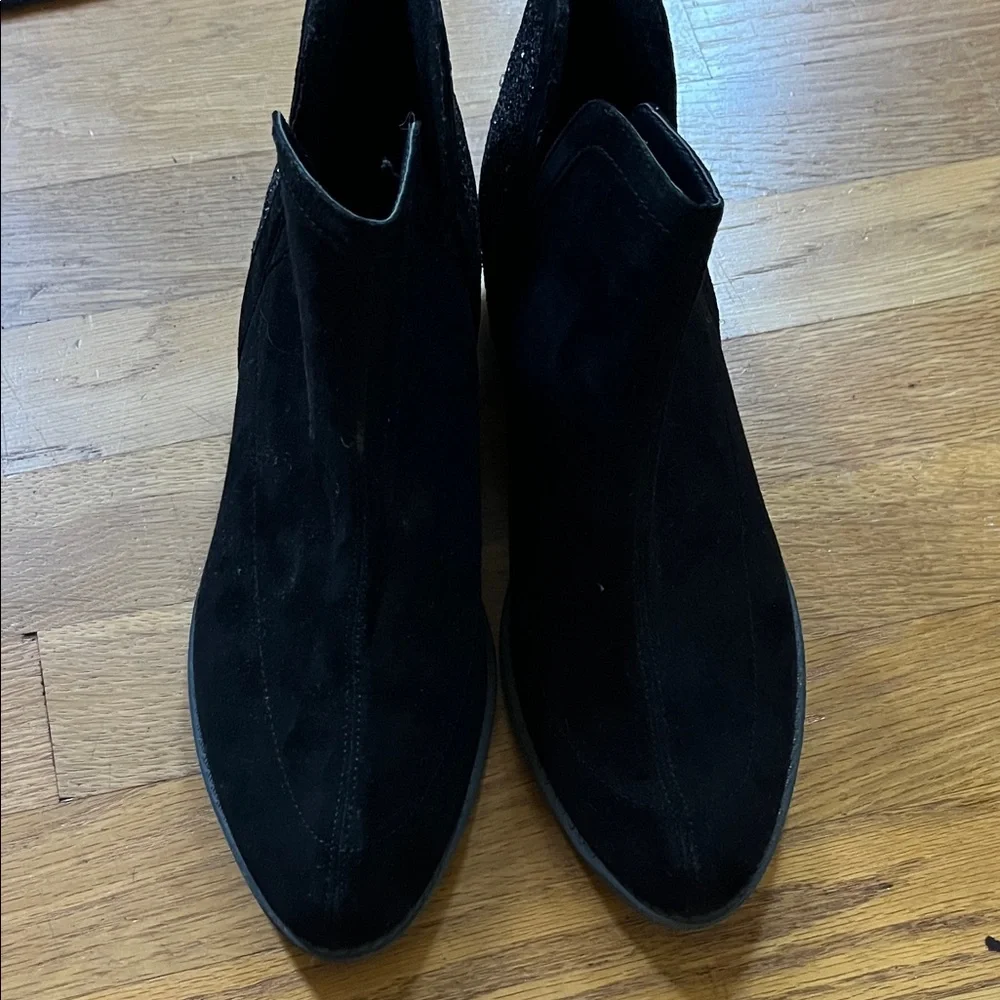 Justice Black Sparkle Ankle Booties